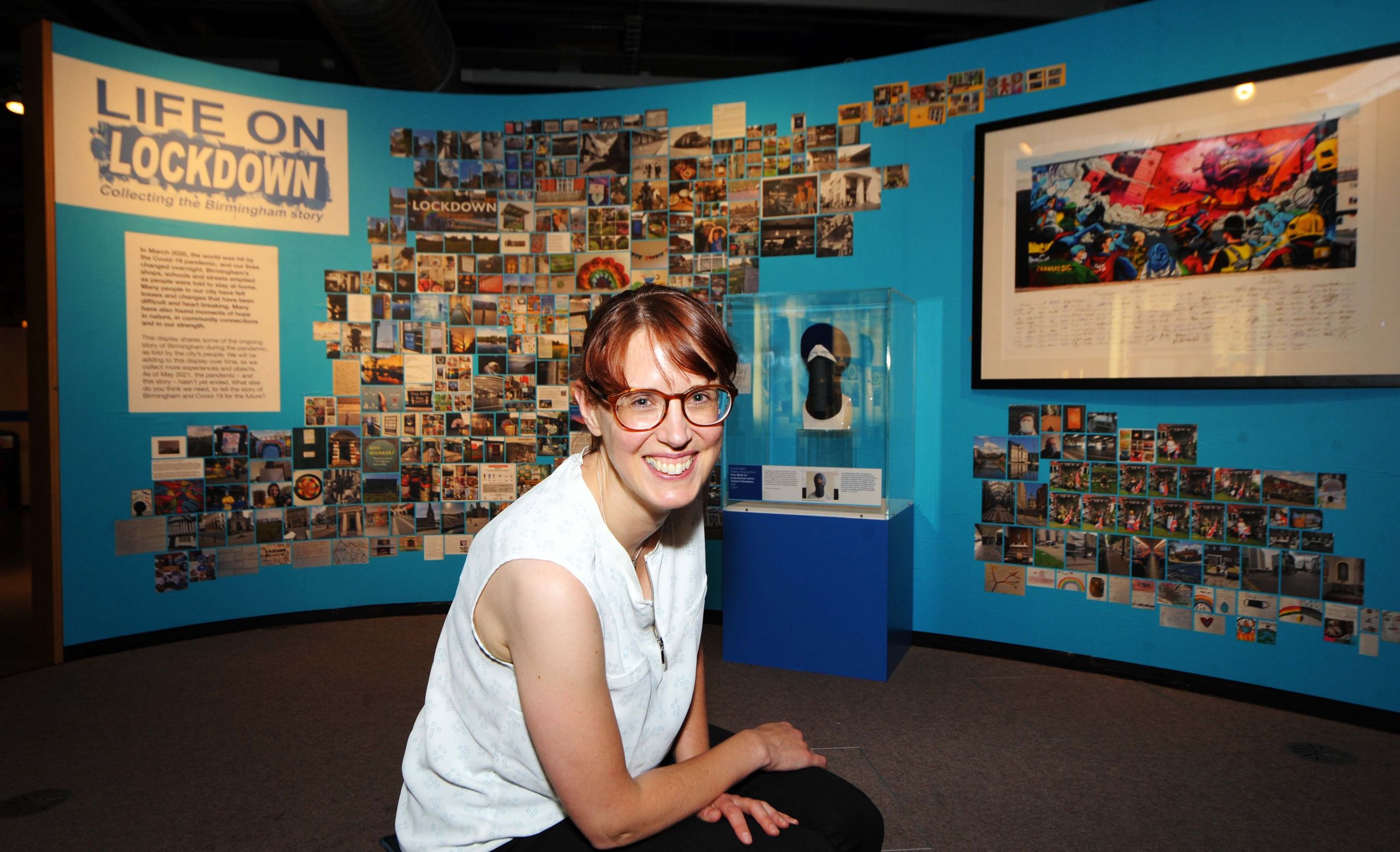 Rosie Barker, Birmingham Museums with Life on Lockdown display photo credit Emma Trimble 2