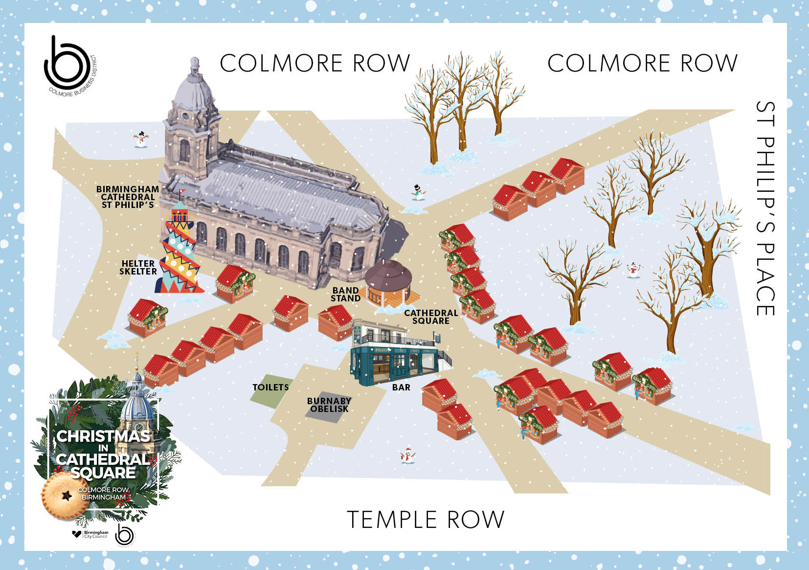 Christmas in Cathedral Square map for IB
