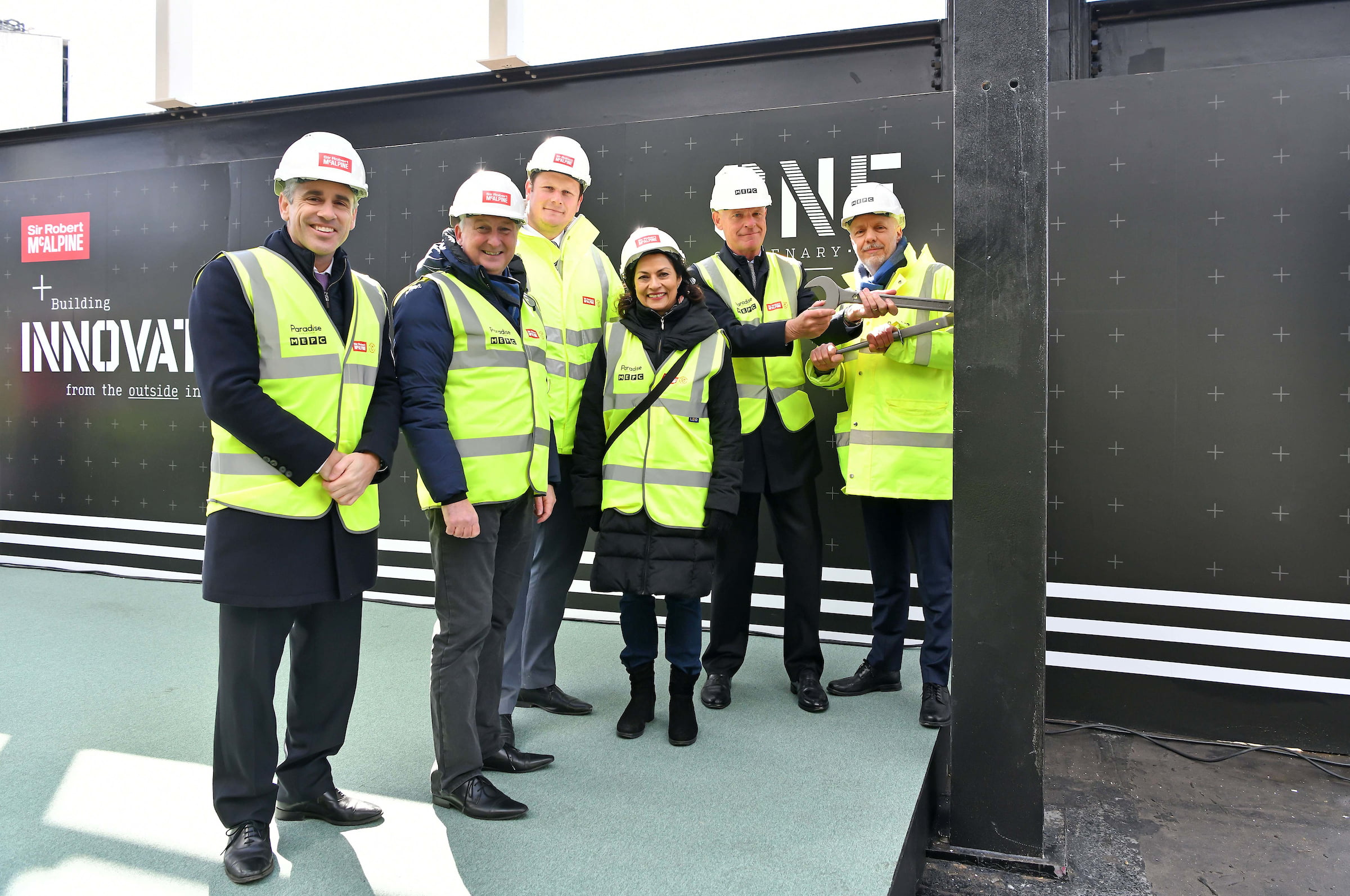 One Centenary Way Topping Out. Birmingham. 31 March 2022.