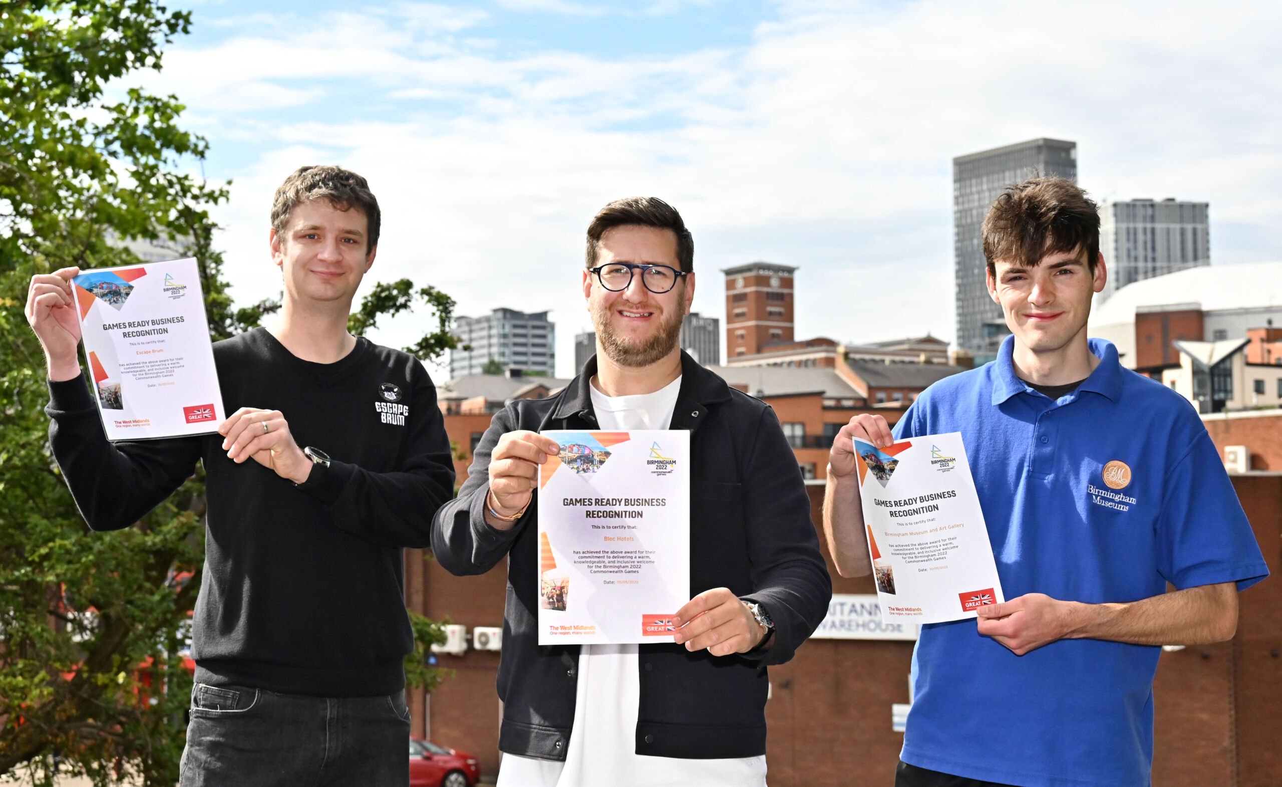 Lee Parsons, Escape Brum, Alex Mee, Bloc Hotels and Peter Carey, BMAG