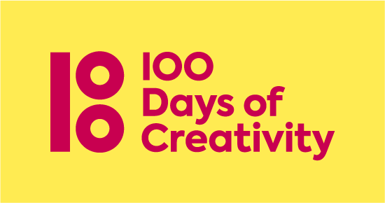 100 Days of Creativity 1 100DoC Logo AW redOnYellow72dpi 100 Days of Creativity