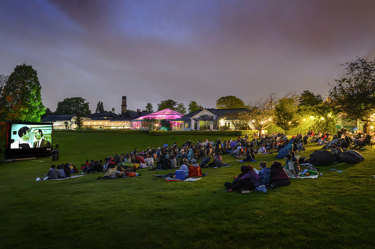 Flatpack Festival Little Shop of Horrors Screening at Birmingham Botanical Gardens, Flatpack Festival 2023 credit Katja Ogrin