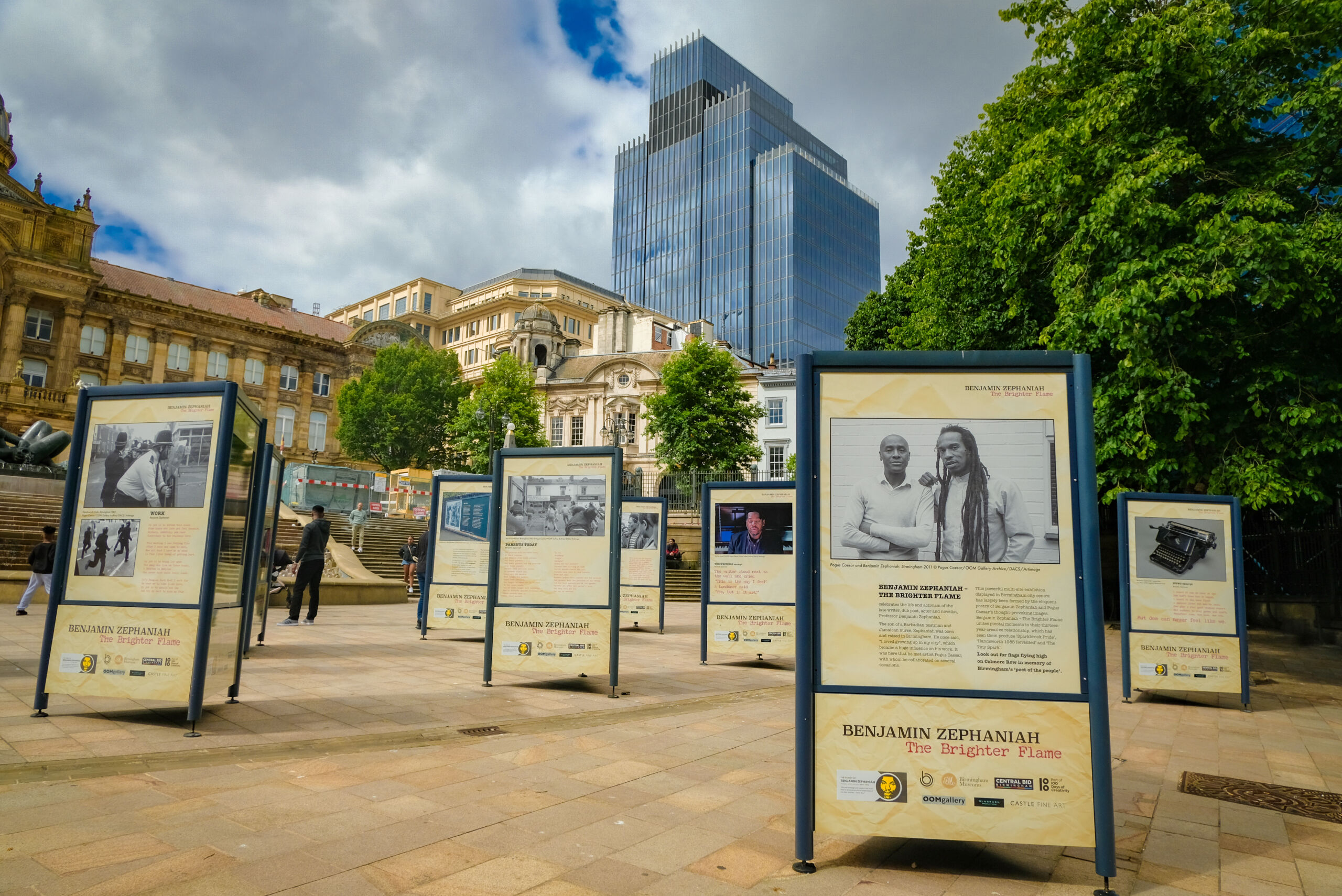 Benjamin Zephaniah The Brighter Flame Victoria Square Birmingham July 2024 DSCF6024 2