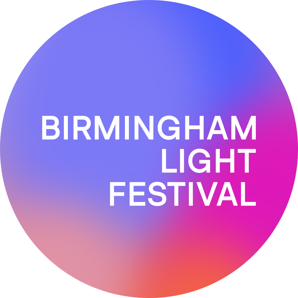BLF Logo Gradient Background Be Part of Birmingham Light Festival 2025