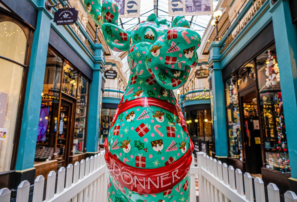 Open Call - Legacy Partners for Birmingham Light Festival 1 Donner in Great Western Arcade picture courtesy Central BID Birmingham