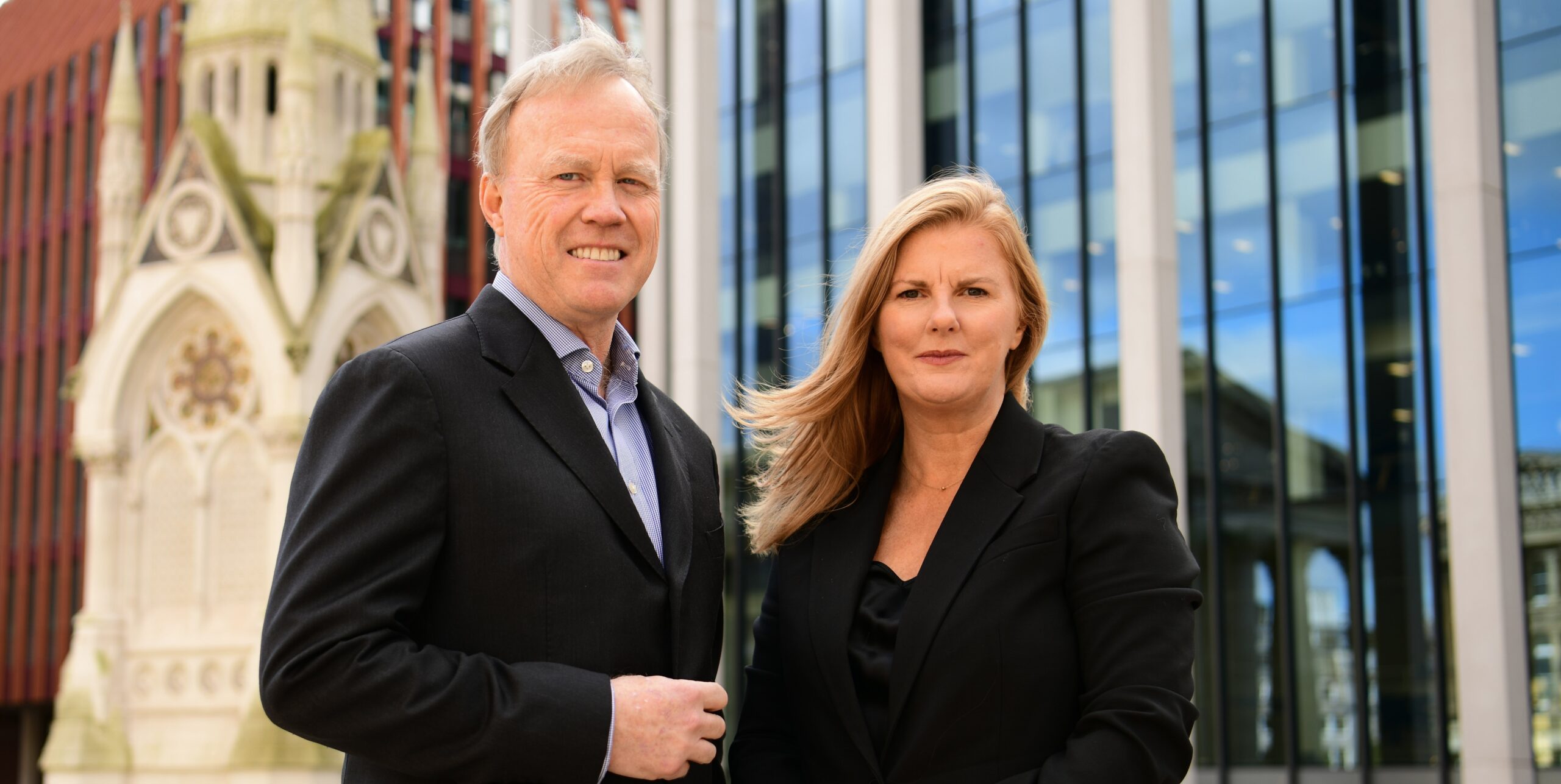 (L R) Lee McBride and Rebecca Sherwin