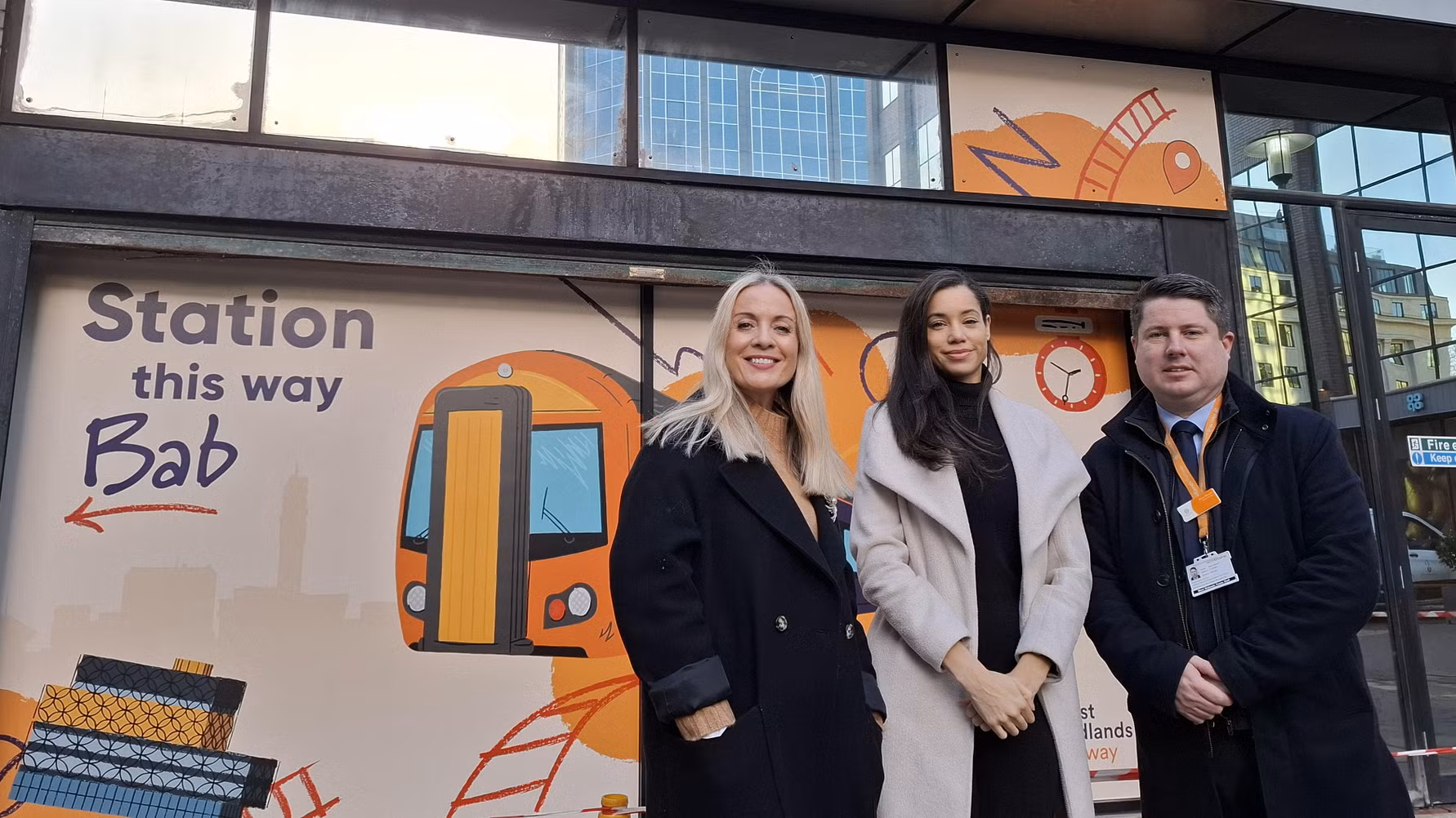 West Midlands Railway x Colmore BID Snow Hill panelling