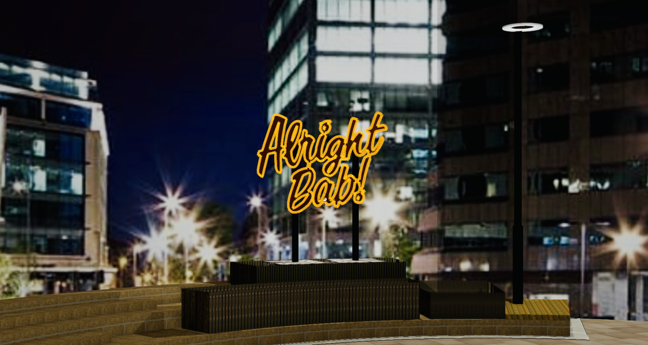 Legacy commission Alright Bab! Colmore Square