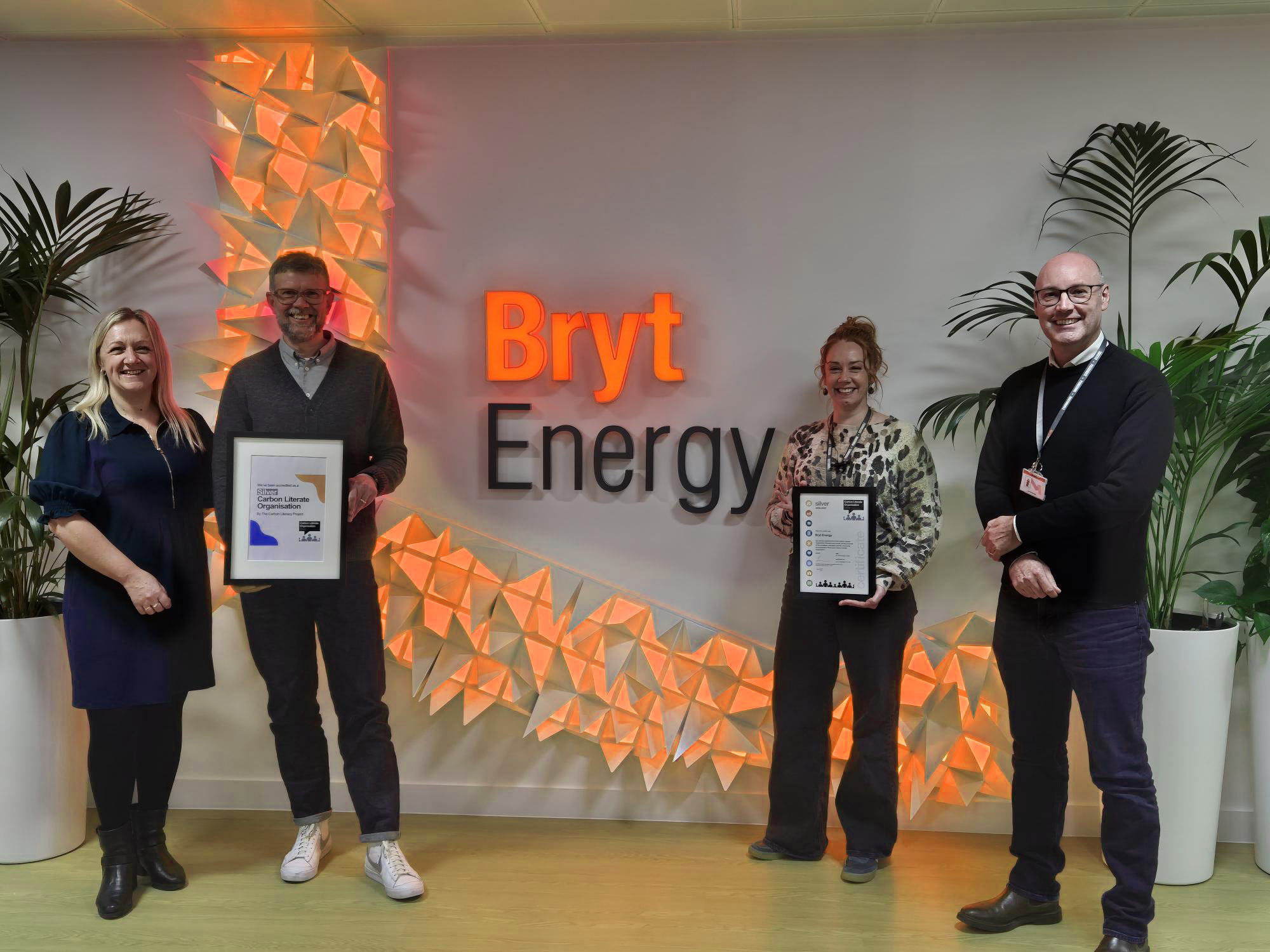 L R Heidi Wilbor (Customer Operations & HR Director), David Taylor (Sales & Marketing Director), Kat Wilton (Head of Marketing & Sustainability), Ian Brothwell (Managing Director)crop