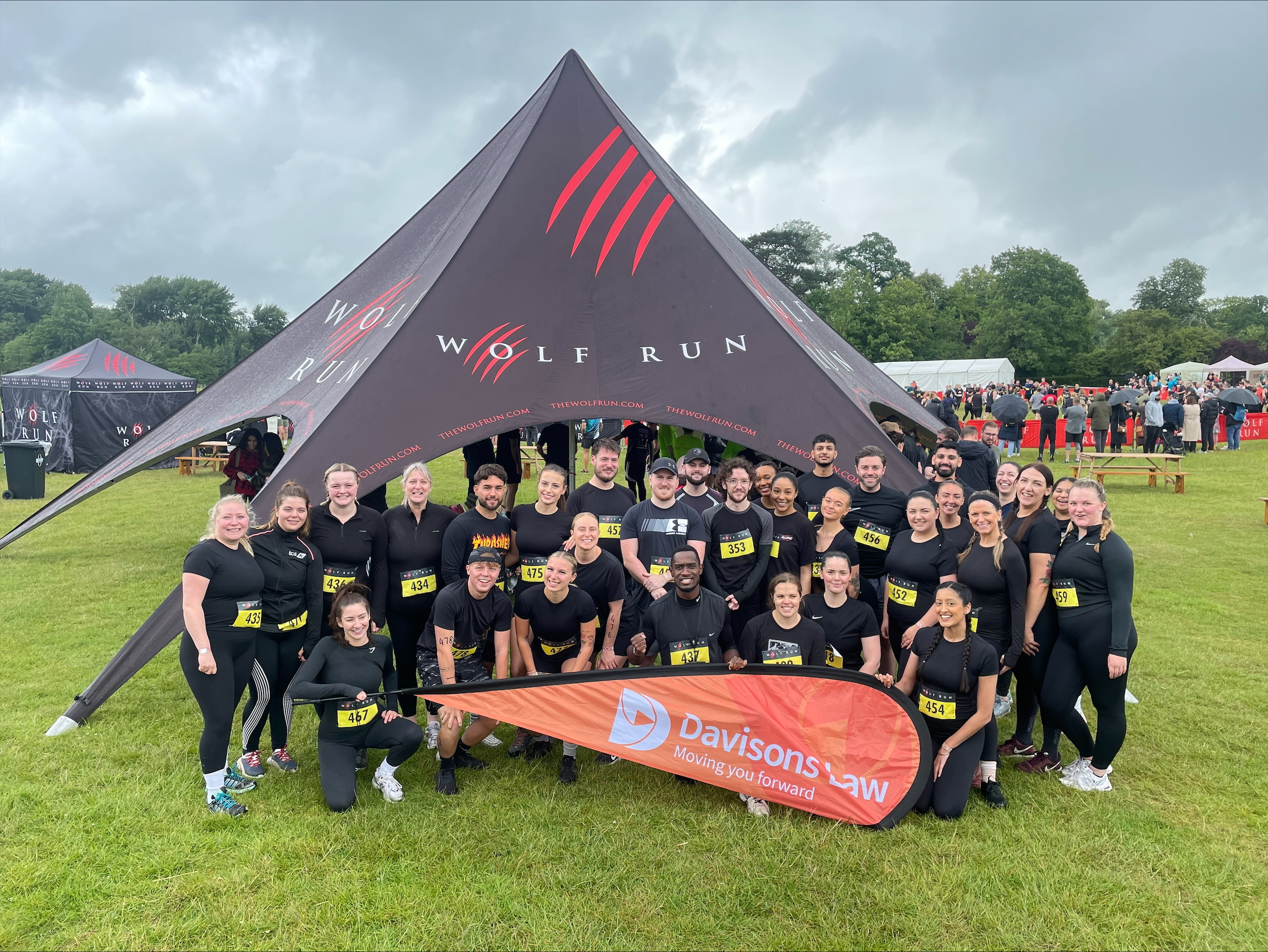 The Davison Law Team Recenly Took Part in the Wolf Run