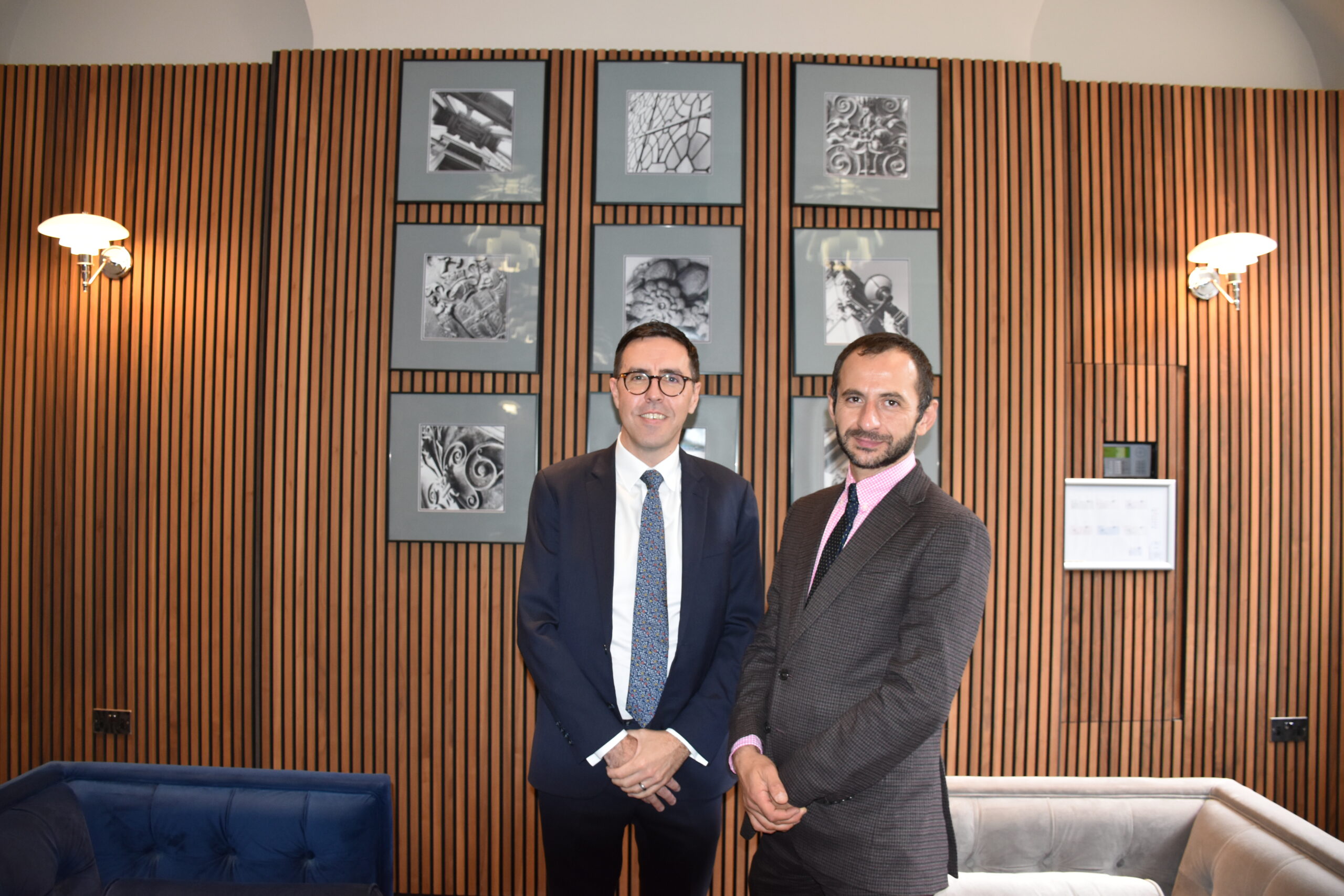 Daniel Stones (left), Director at Davisons Law, pictured with Tornike Purcell (right), Enfranchisement Solicitor, at the firm's Colmore Row office