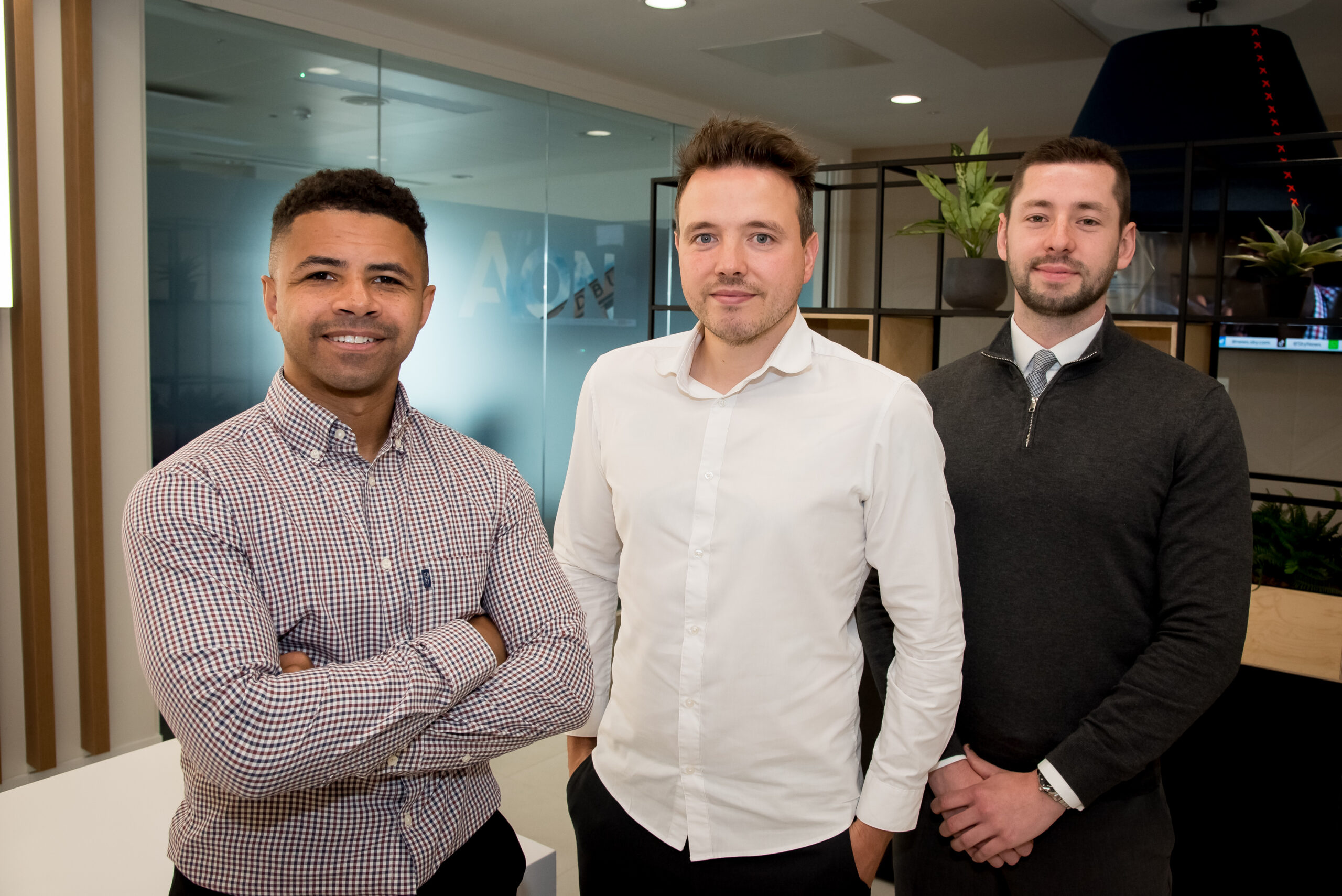 L R Josh Goodall, Dan Squire, Sam Leverton