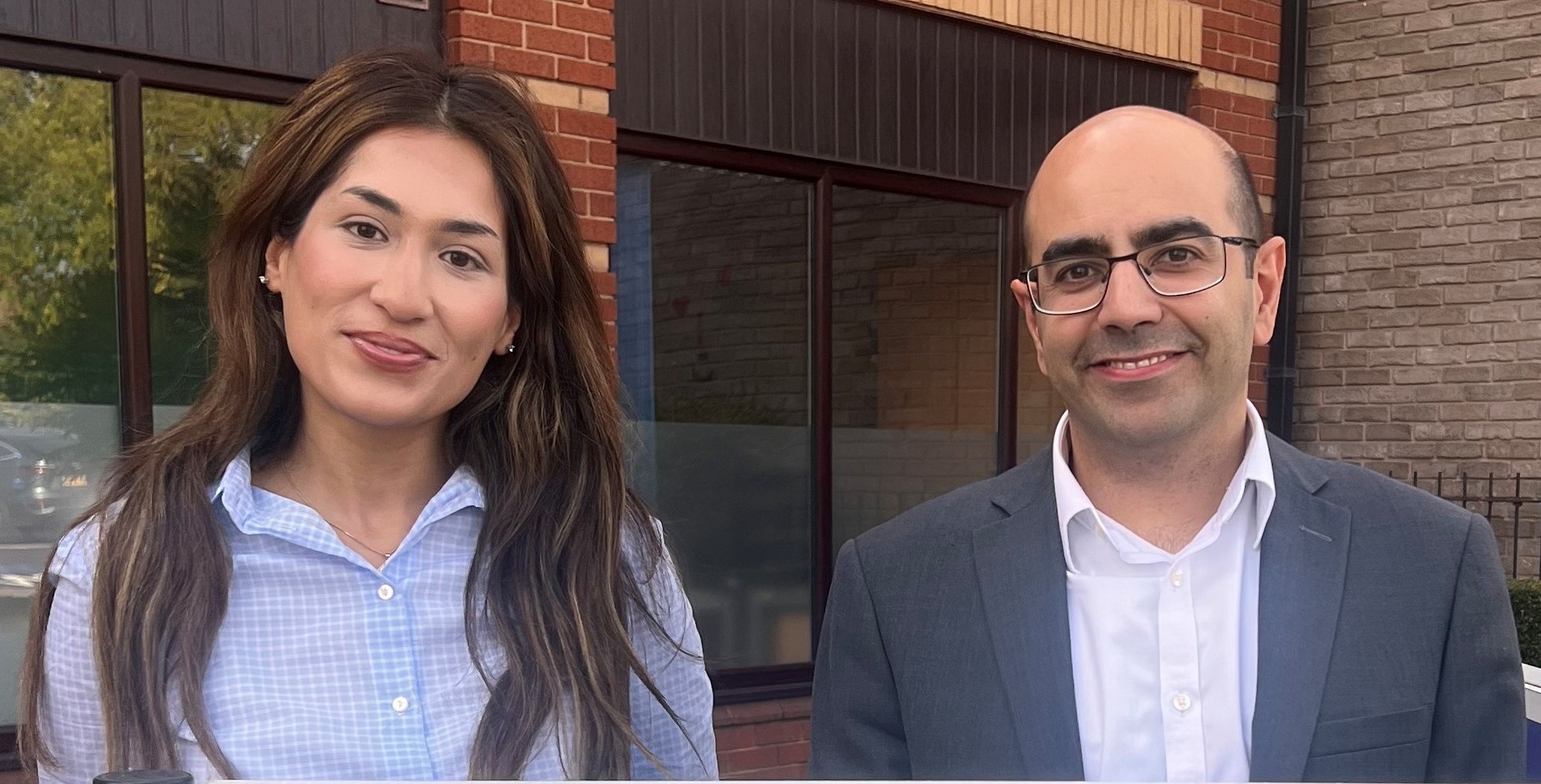 Benazir Mir and Roy Colada corporate S Mitchell