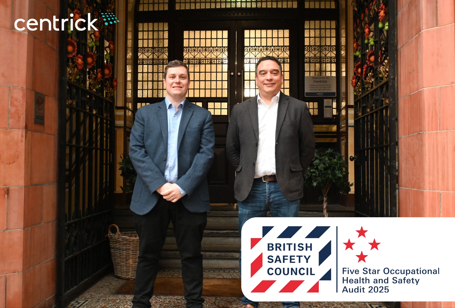 1 Director of Complience Matt Brace, Centrick Managing Director Phil Johns
