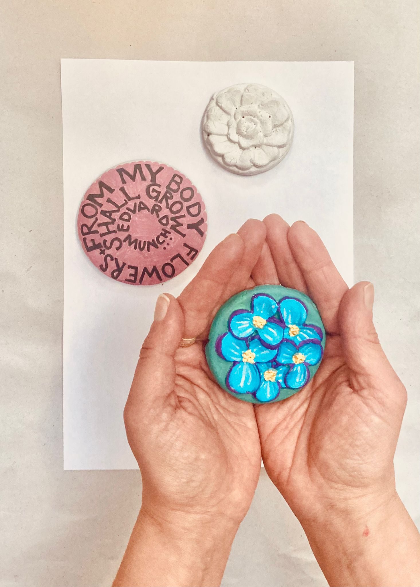 Grief and clay workshop with artist, Jemma Mellor, & support from Northfield volunteers.