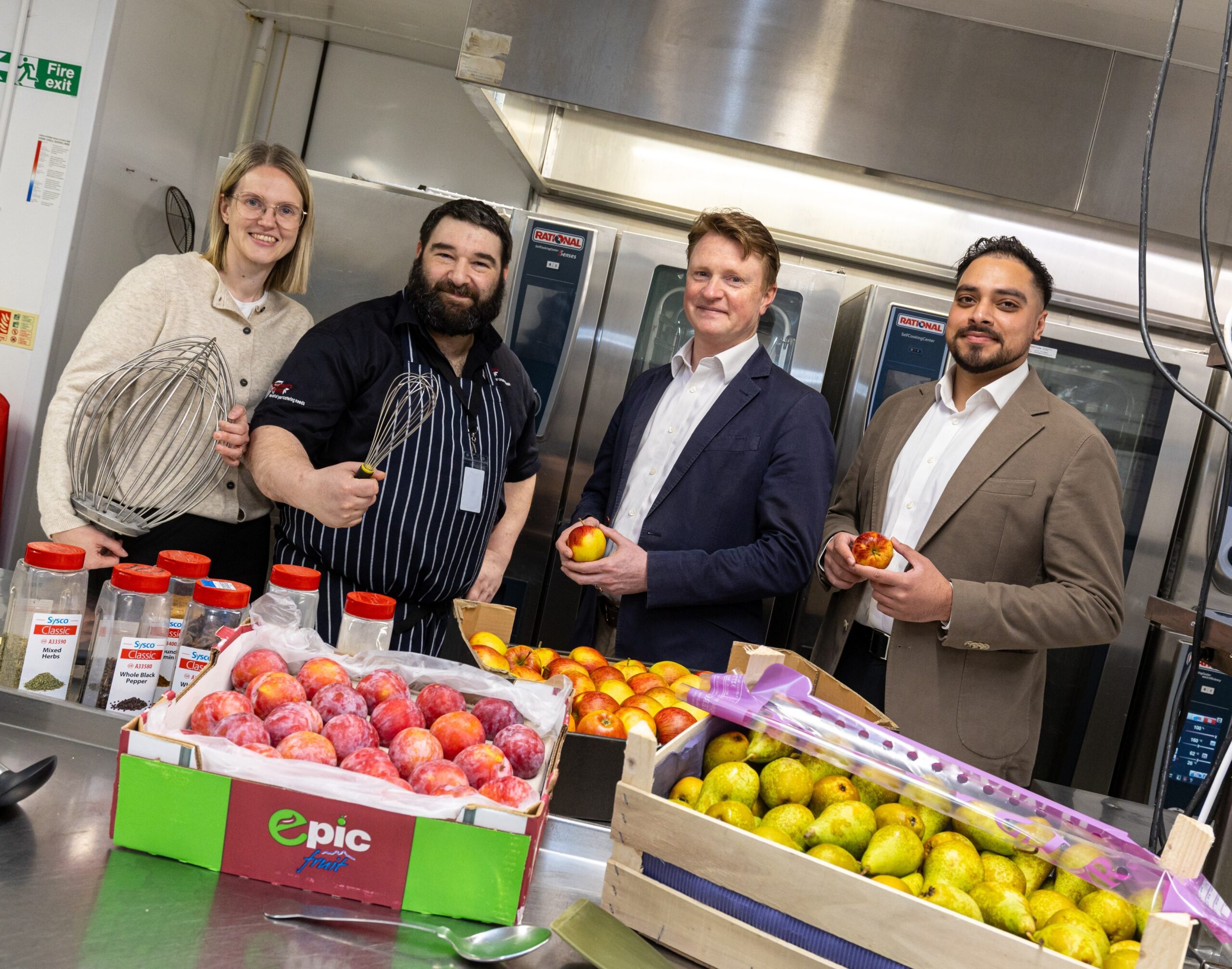 Clare and Dave Cowin, Philip Chapman and Sufyaan Aslim