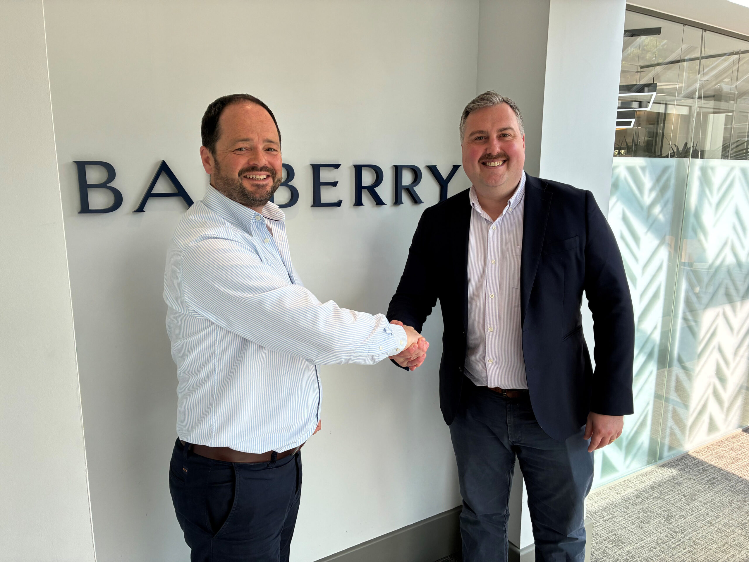 Henry Bellfield, Managing Director of Barberry, with James Harrop Griffiths, Head of Asset Management at Fisher German