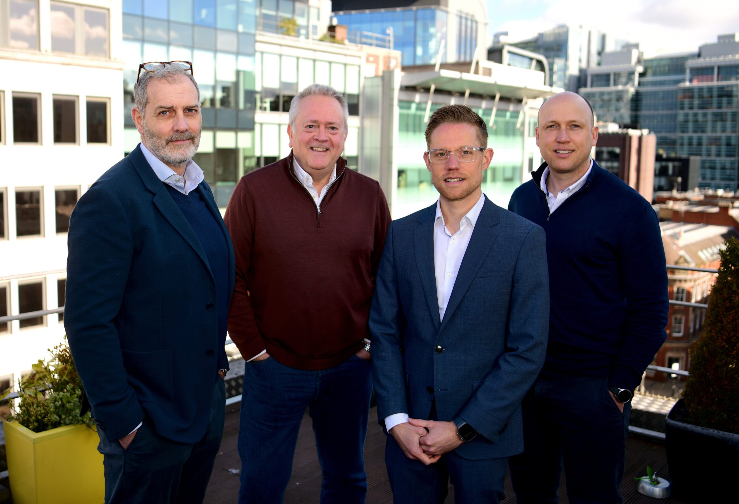 Richard Pettifor, Ray Simpson, Daniel Walsh, Chris Adams, real estate partners at Gateley