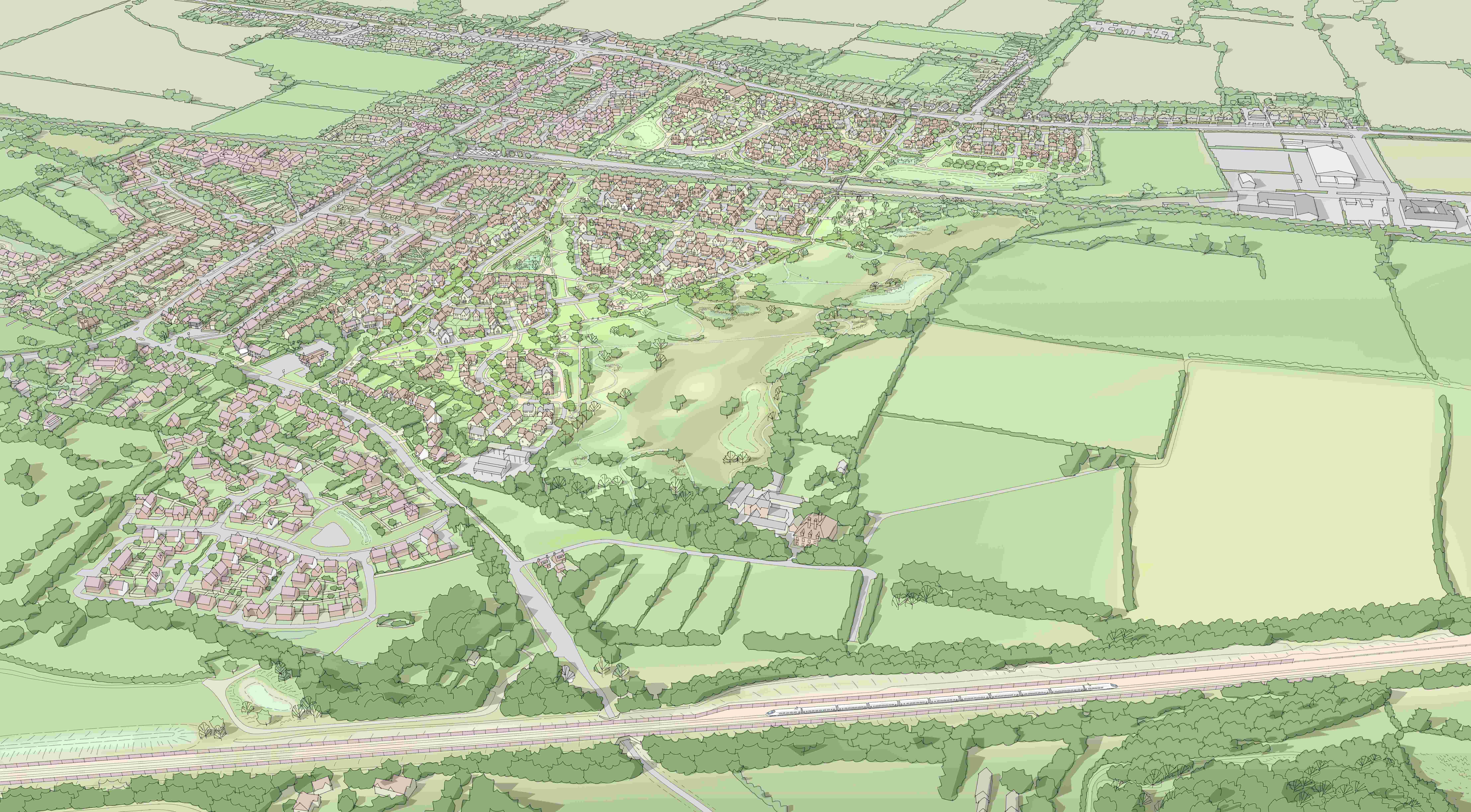 Richborough masterplan for up to 650 homes in Stoke Mandeville