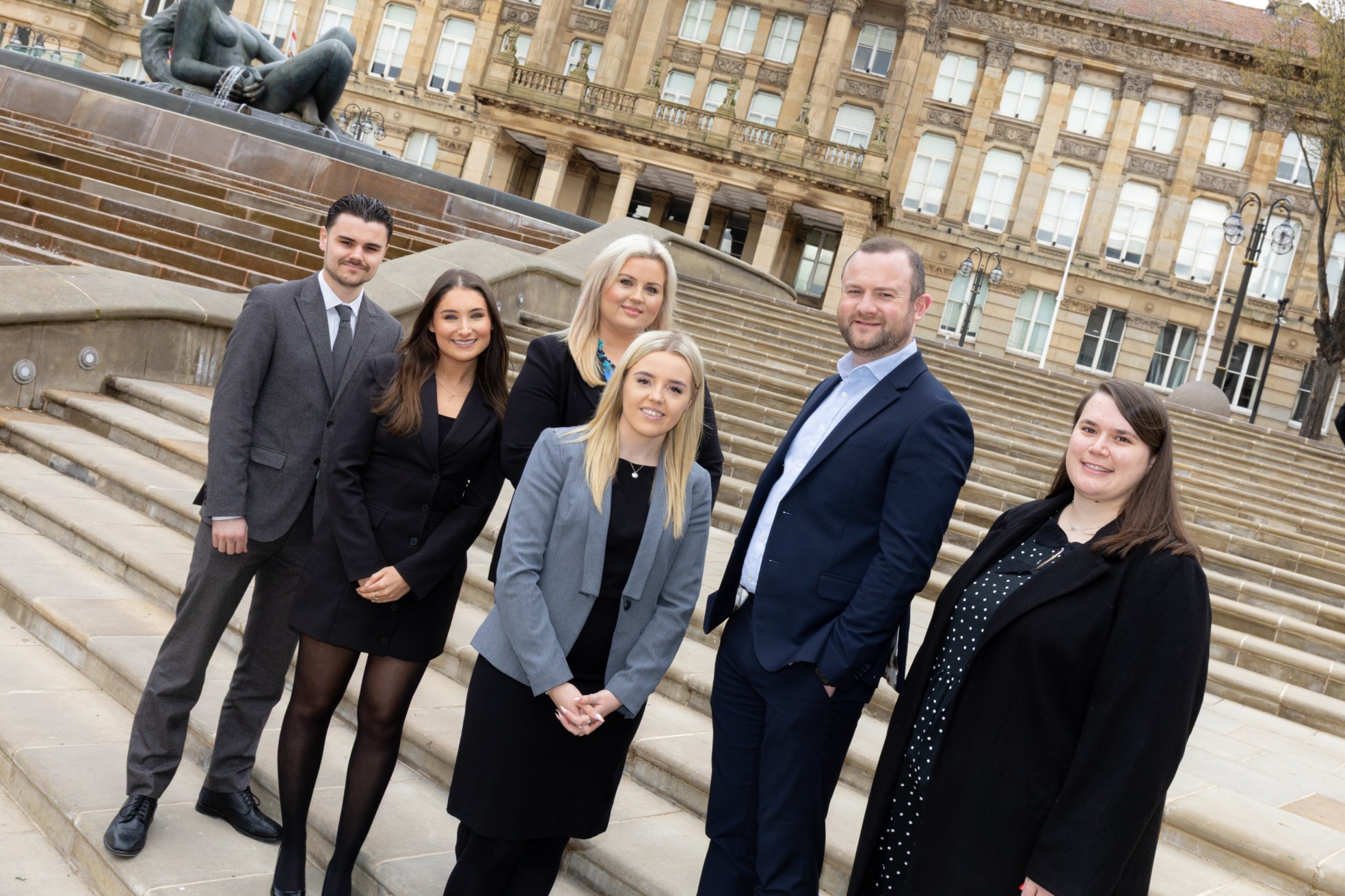 Oscar McCracken, Emily Stancer, Rachel Pick, Sara Southall, Sam Pedley and Lauren Collins.
