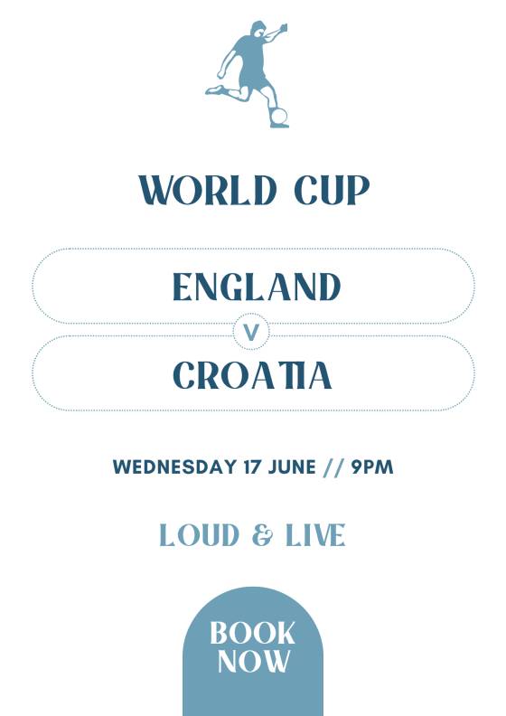 England vs Croatia @ The Roebuck