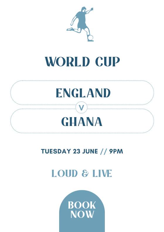 England vs Ghana @ The Roebuck