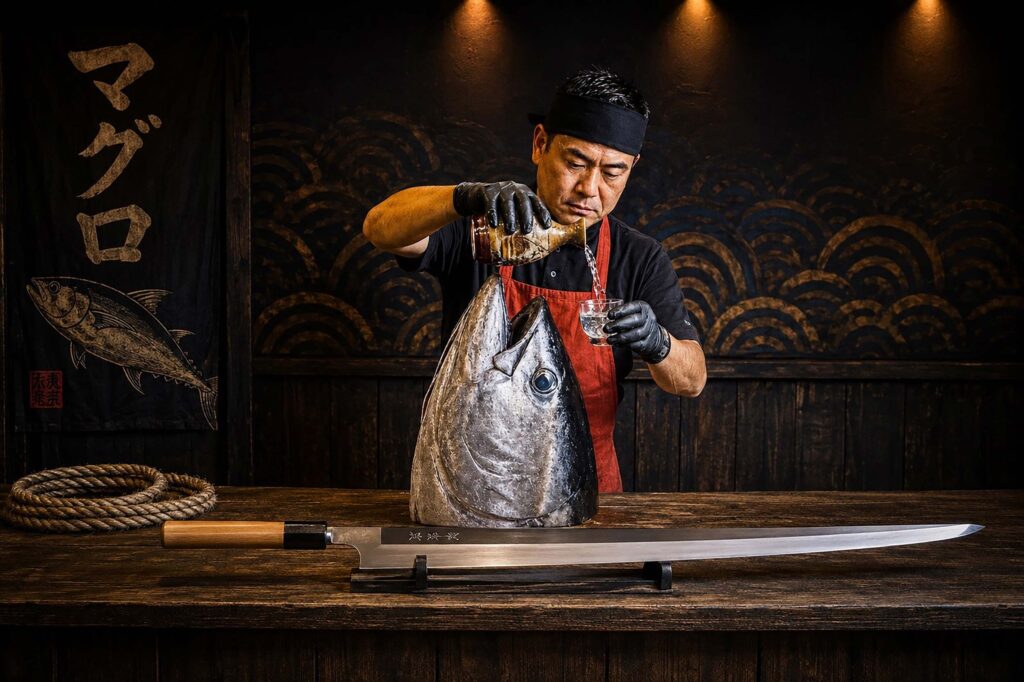 Kodo: The art of Bluefin Tuna ceremony carving at Yakinori Birmingham 2 Kodo: The art of Bluefin Tuna ceremony carving at Yakinori Birmingham