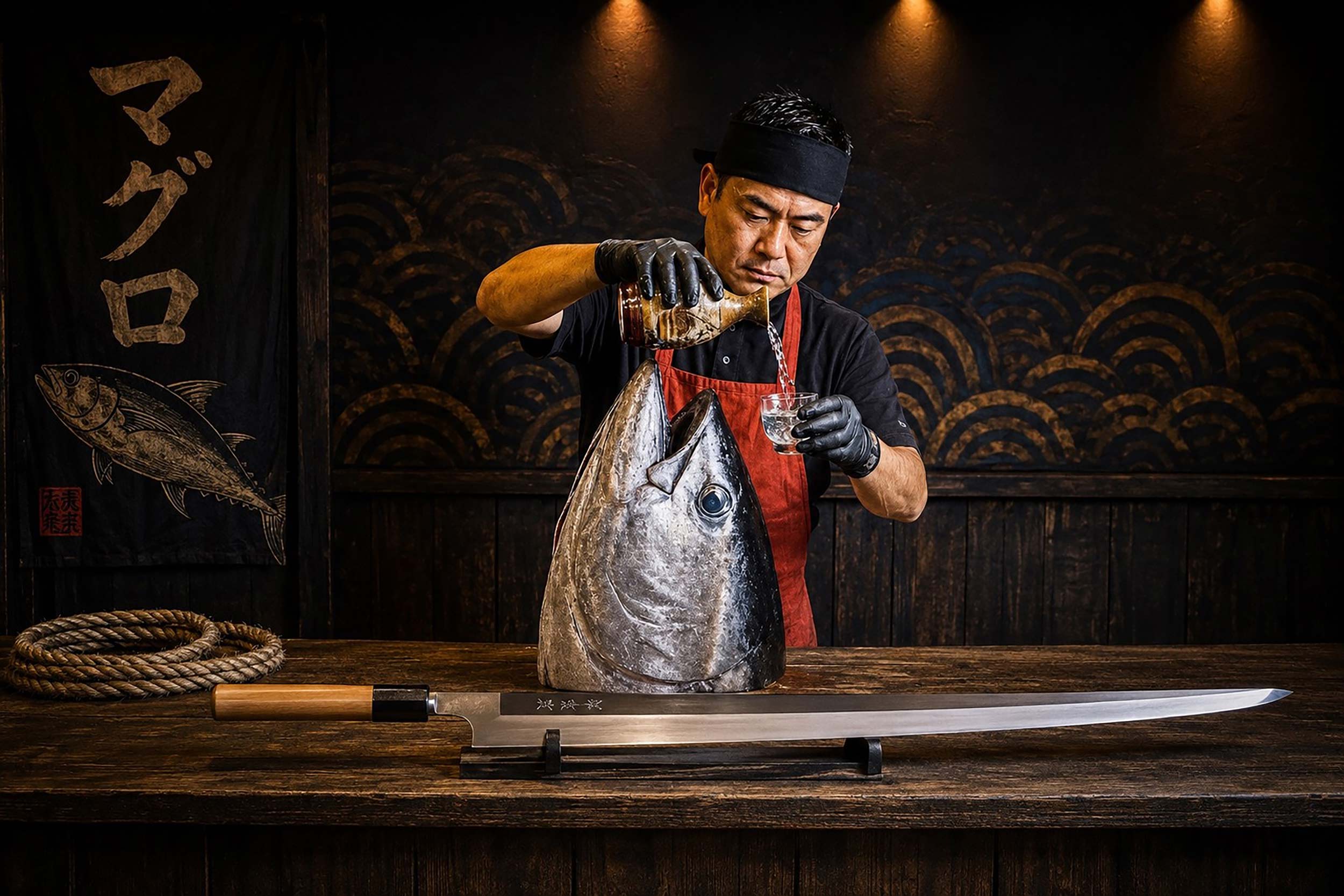 Kodo: The art of Bluefin Tuna ceremony carving at Yakinori Birmingham