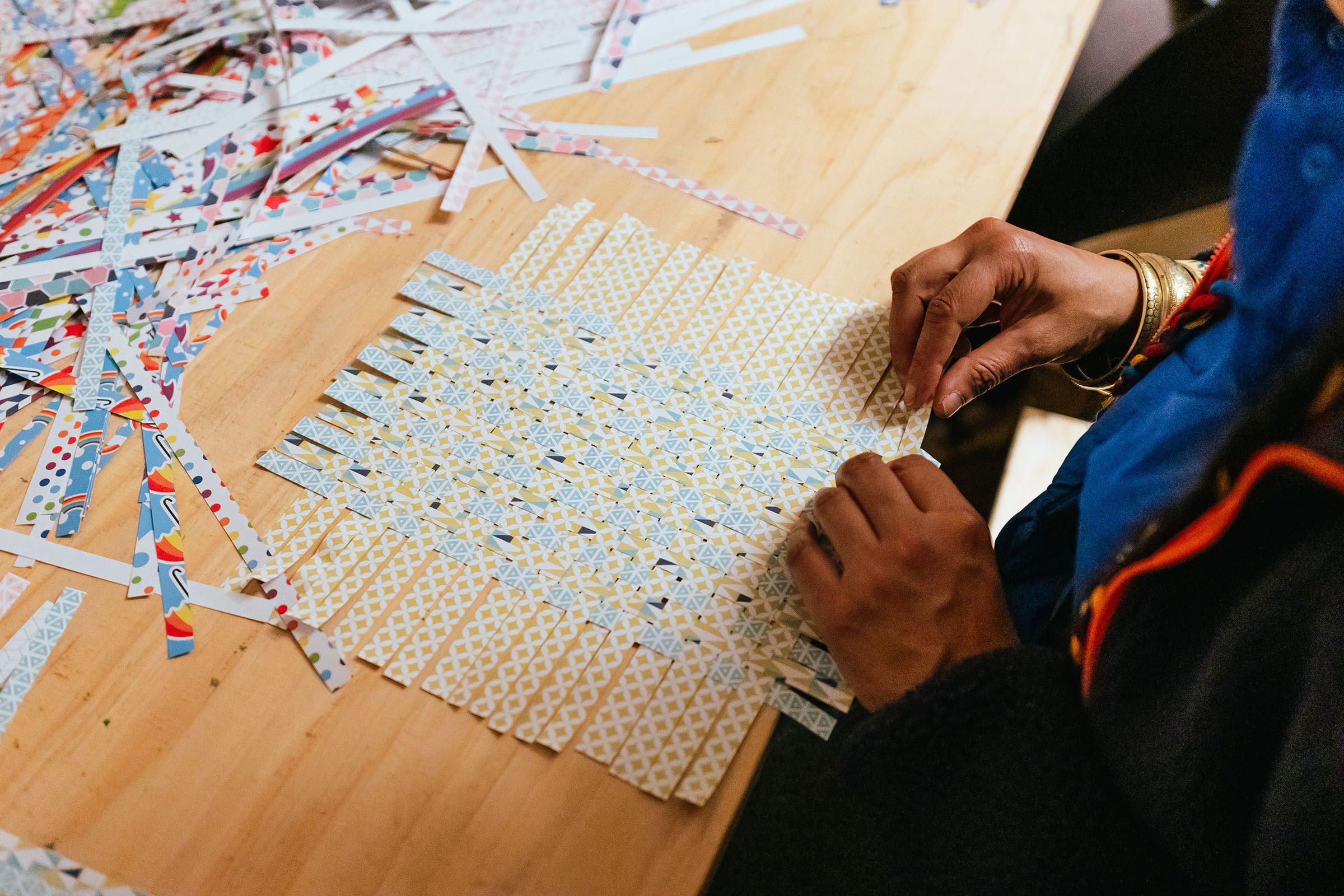 Paper Weaving workshop with Nilupa Yasmin