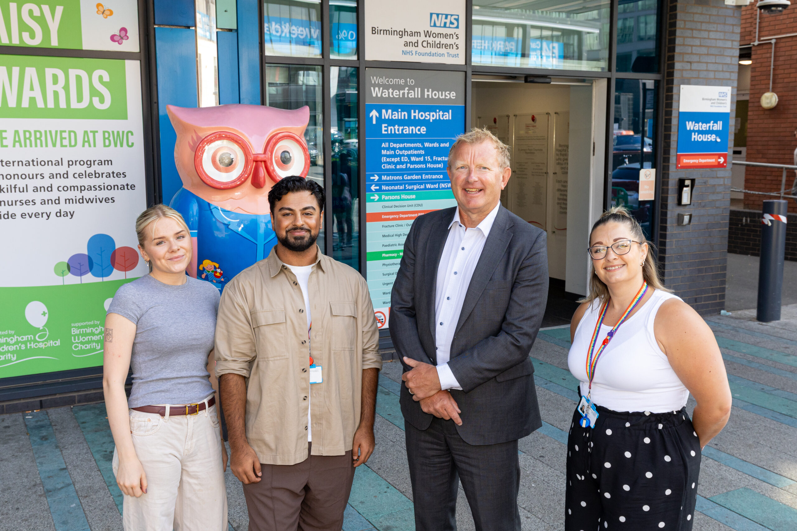 Left to right is Emma Bell, Amaan Yasin, Tim Lang and Katy Bradshaw.