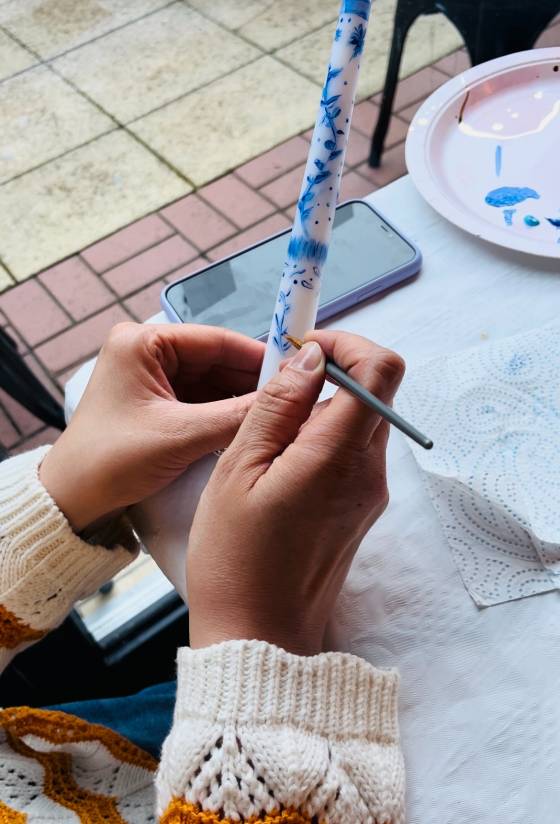 Festive Candle Painting at Cow & Sow