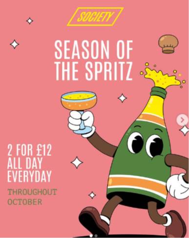SEASON OF THE SPRITZ AT SOCIETY